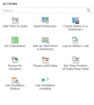 functionalities under Operations section